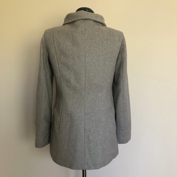New York and Co wool blend coat w/removable hood - Picture 5 of 8